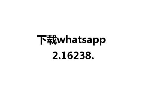 下载whatsapp 2.16238.