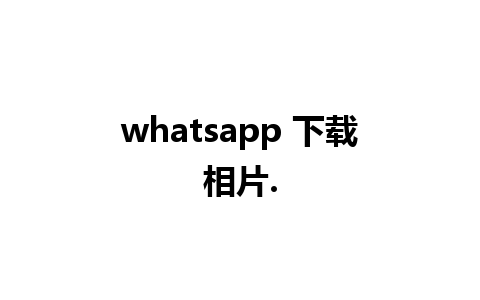 whatsapp 下载相片.